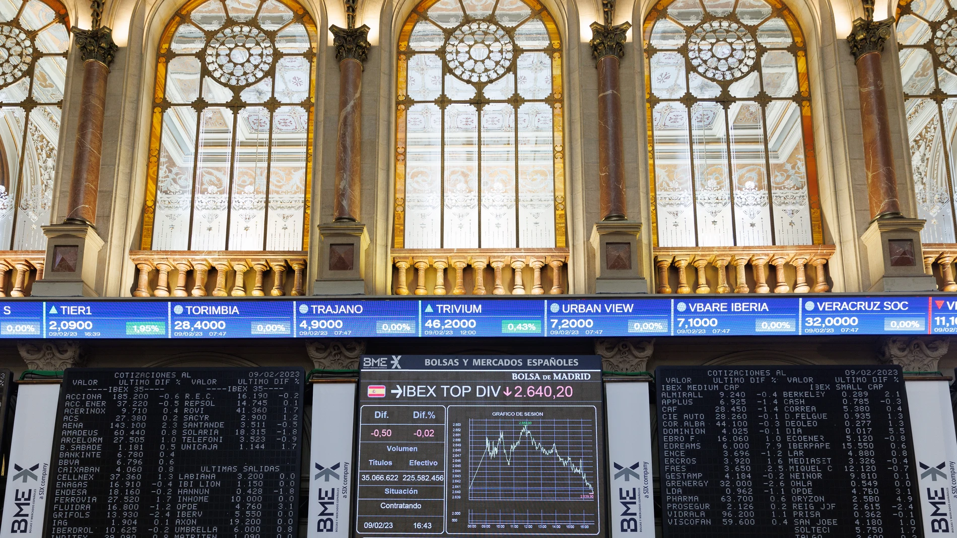 Economía/Bolsa.- El Ibex cae un 1,17% en la semana y se acerca a los 9.100 puntos