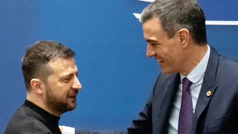 Pedro Sánchez y Volodímir Zelenski en el Consejo Europeo