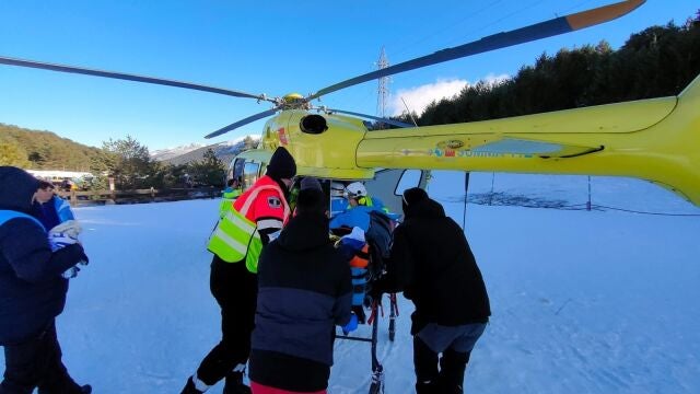 Traslado en helicóptero del Summa 112 
