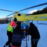 Traslado en helicóptero del Summa 112 