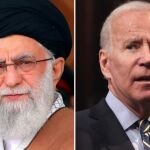 El líder supremo de Irán, el ayatolá Ali Jamenei, y el presidente de Estados Unidos, Joe Biden, en imágenes de archivo