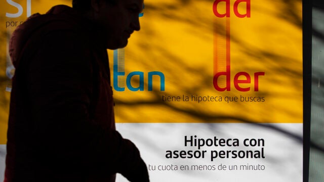 Anuncio de hipoteca de una entidad bancaria.
