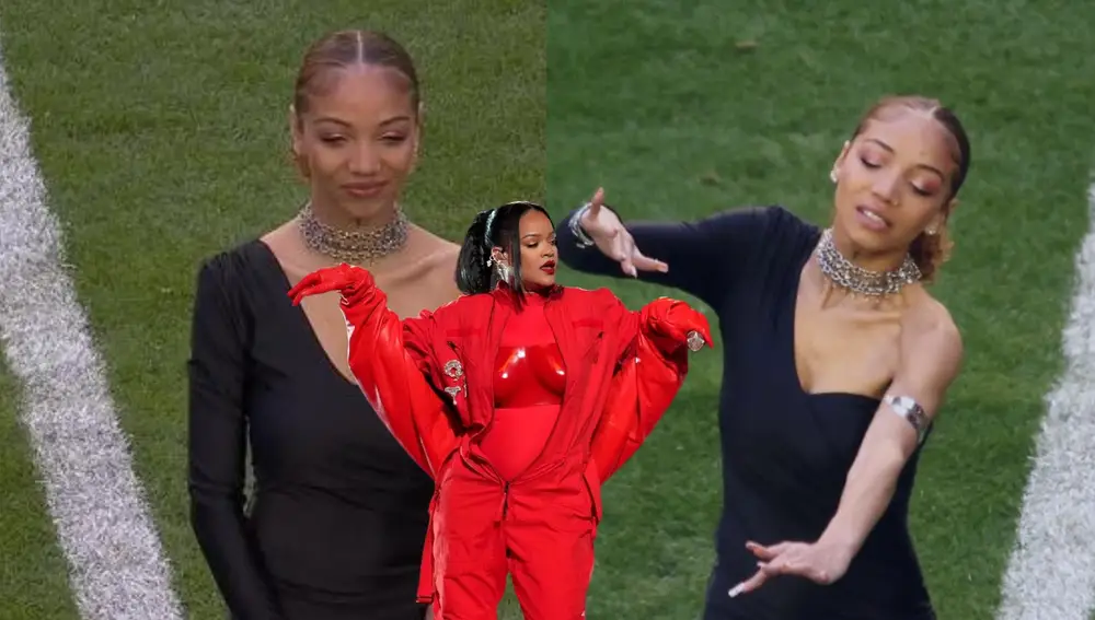 Justina Miles, la intérprete de lenguaje de signos que hizo historia en el Super Bowl 2023 con Rihanna
