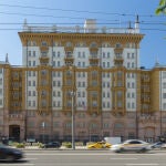 Edificio de la Embajada de EEUU en Moscú, la capital de Rusia