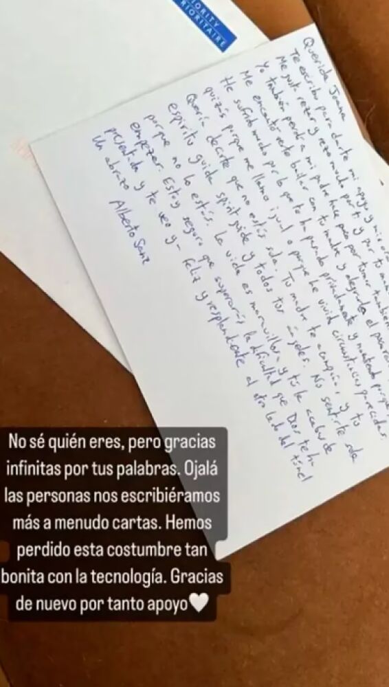 La misteriosa carta anónima a Joana Sanz, la mujer de Dani Alves: "No sé  quien eres..."