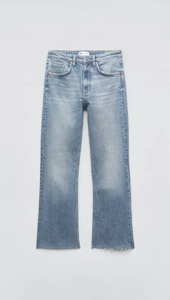 JEANS TRF CROPPED FLARE
