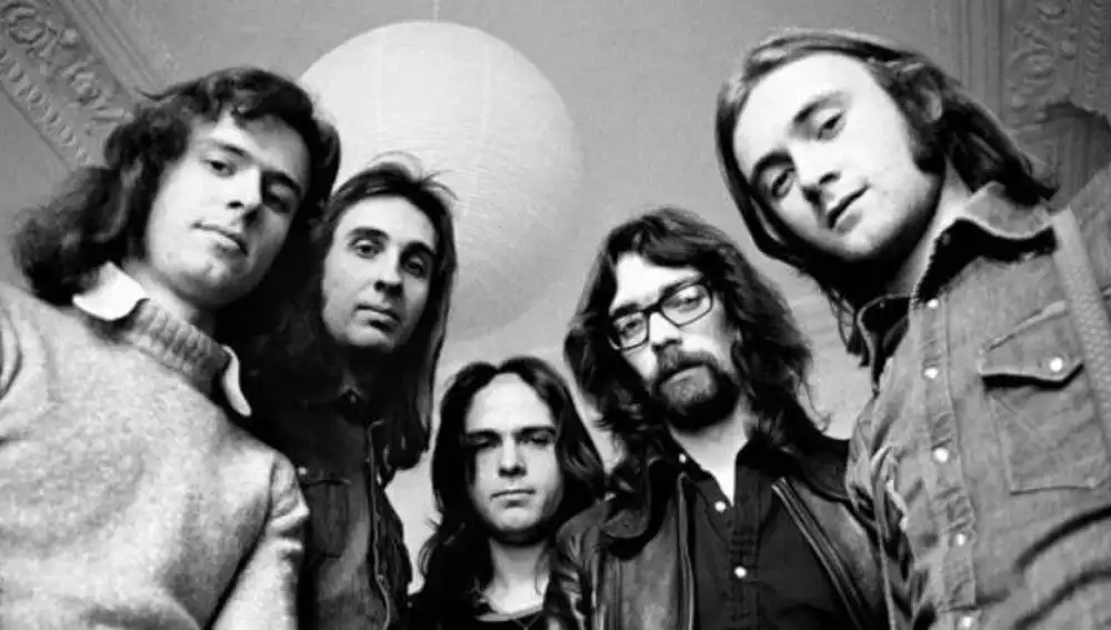 La banda británica de rock progresivo Genesis