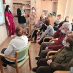 La consejera de Familia e Igualdad de Oportunidades, Isabel Blanco, visita el Centro Residencia Boni Mediero de la Asociación Alzhéimer Salamanca.