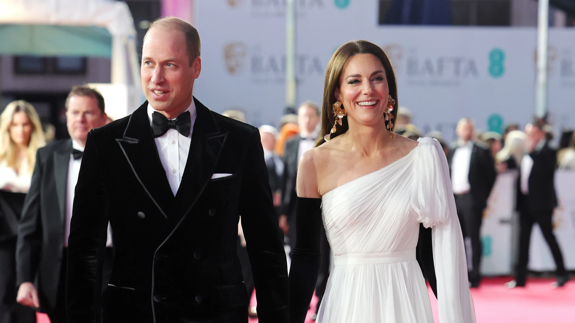 El príncipe William y Kate Middleton en los Premios Bafta de 2023