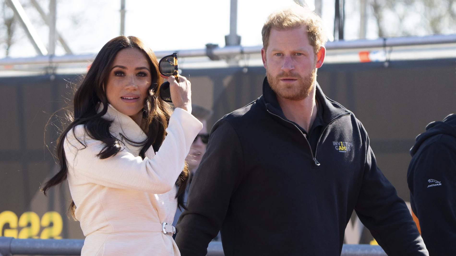 Prince Harry and Meghan Markle, visit the track and field event at the Invictus Games in The Hague, Netherlands.