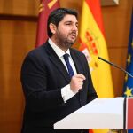 El presidente de la Comunidad, Fernando López Miras, presentó hoy el balance de la acción del Gobierno de la Región de Murcia durante la legislatura 2019-2023