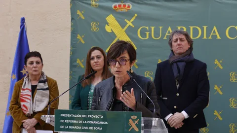 La directora general de la Guardia Civil, María Gámez, presenta el proyecto en presencia de Barcones, Gallizo y Carlos Martínez