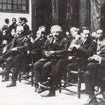 Una imagen de Einstein en la Escola Industrial de Barcelona