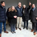 González Pons visita el Museo de la Evolución Humanda junto a Ayala, Ibañez y Borja Suárez