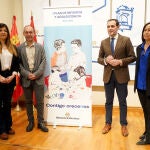 Conrado Íscar presenta el I Plan de Infancia y Adolescencia junto a María Eugenia García y Antonio Rodríguez