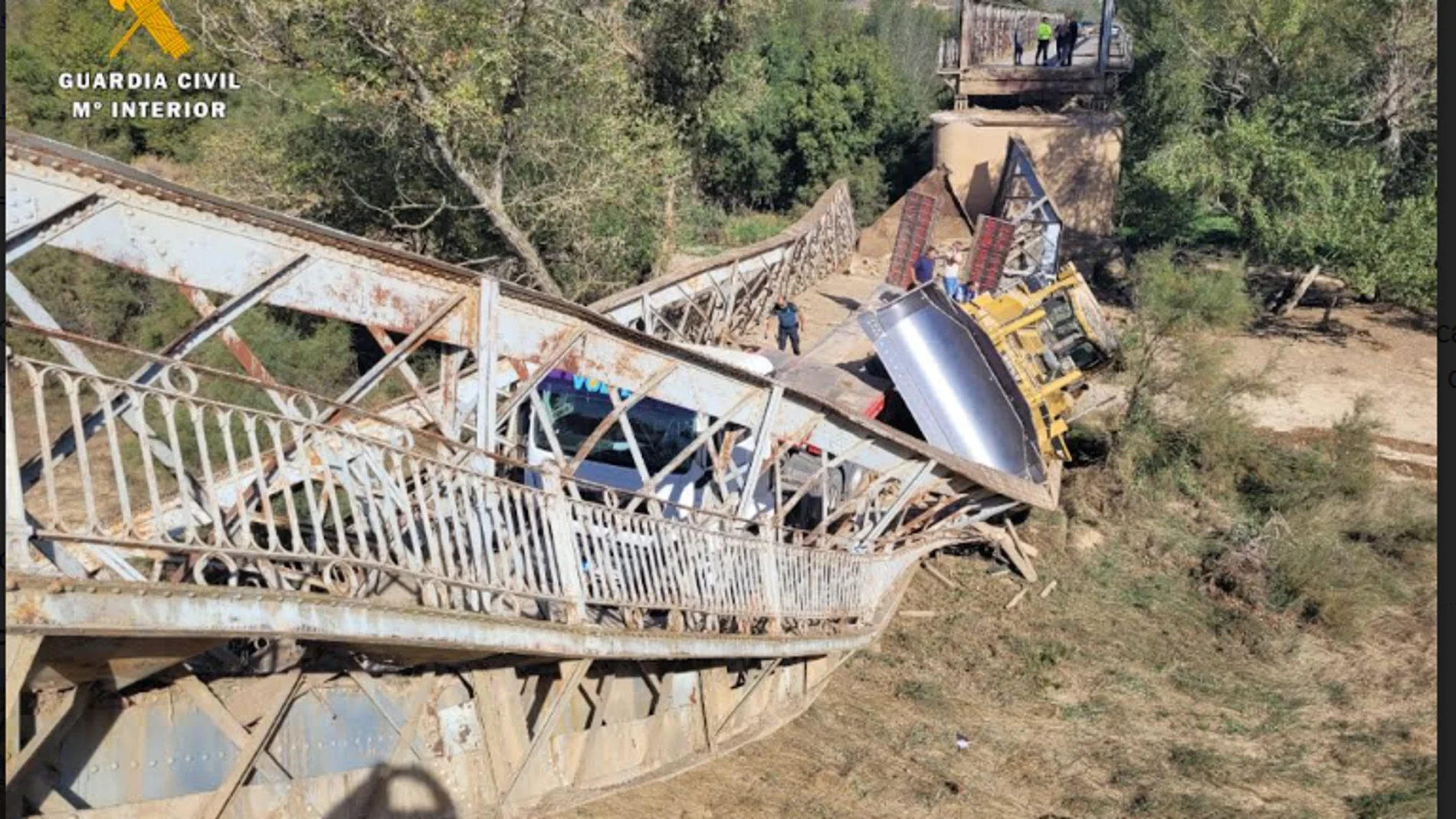 Estado en el que quedó el puente