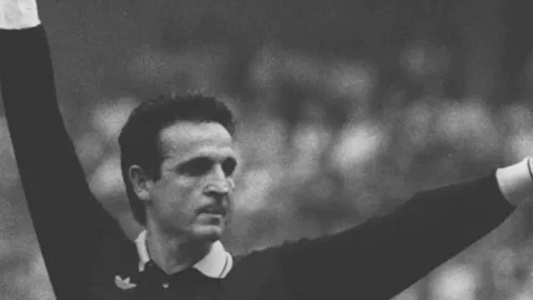 Negreira, durante un partido