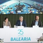 El presidente de Baleària, Adolfo Utor, ha presentado los resultados de la naviera.