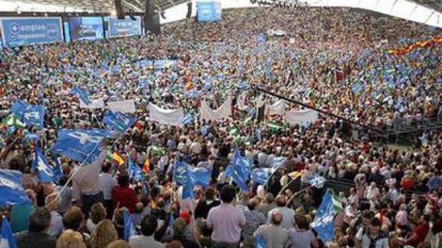 Imagen del acto hoy del PP en Galicia con Alberto Núñez Feijóo