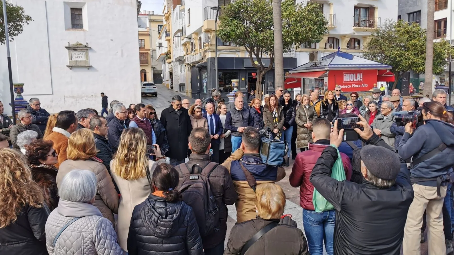 Concentración en Algeciras cuando se cumple un mes del asesinato del sacristán Diego Valencia