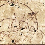 Physiologus islandés (c.1200) representación del Apsido alimentándose.