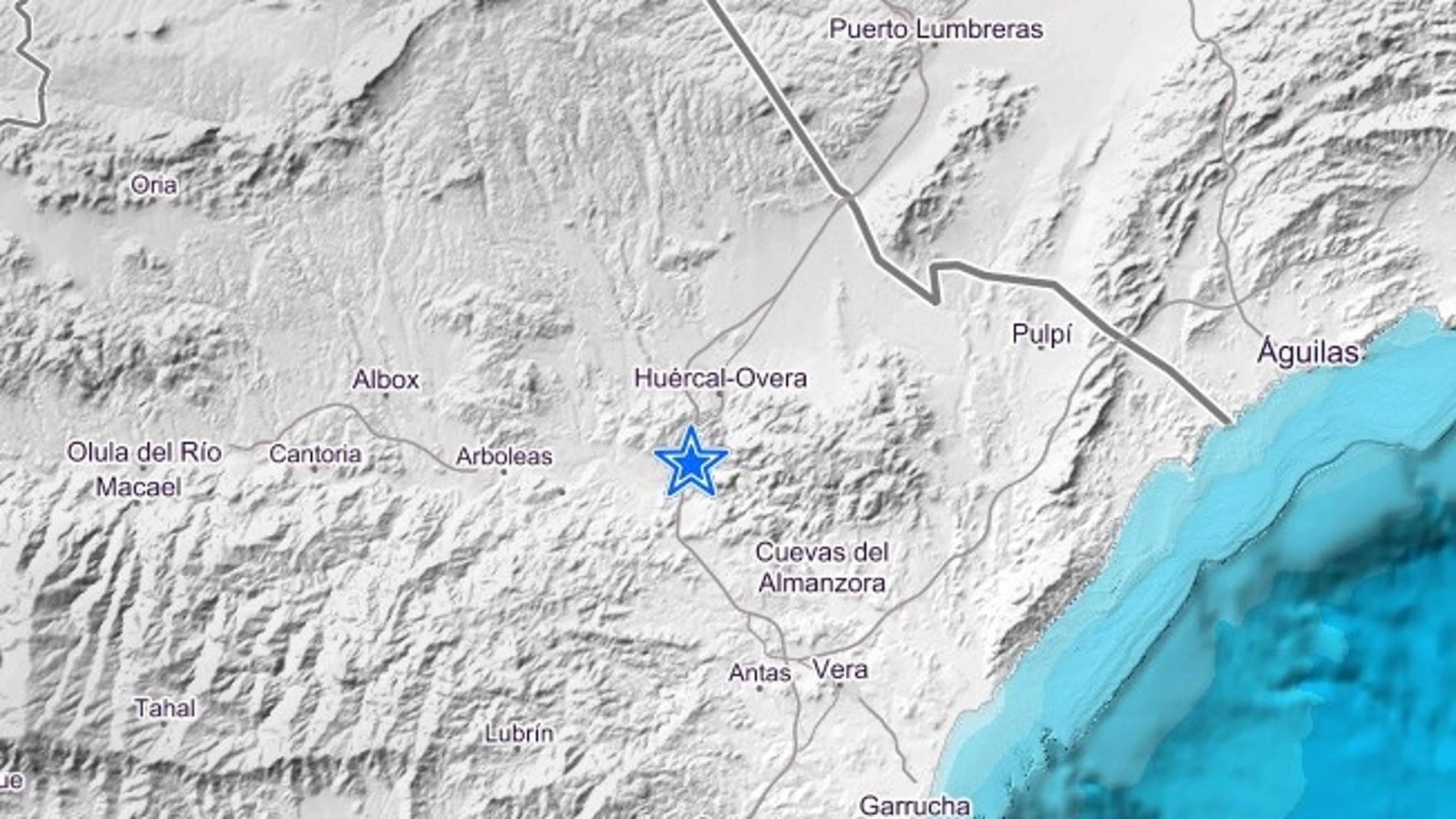Registrado un terremoto de magnitud 2,8 con epicentro en Huércal Overa sentido en más municipios del Levante almeriense INSTITUTO GEOGRÁFICO NACIONAL 28/02/2023