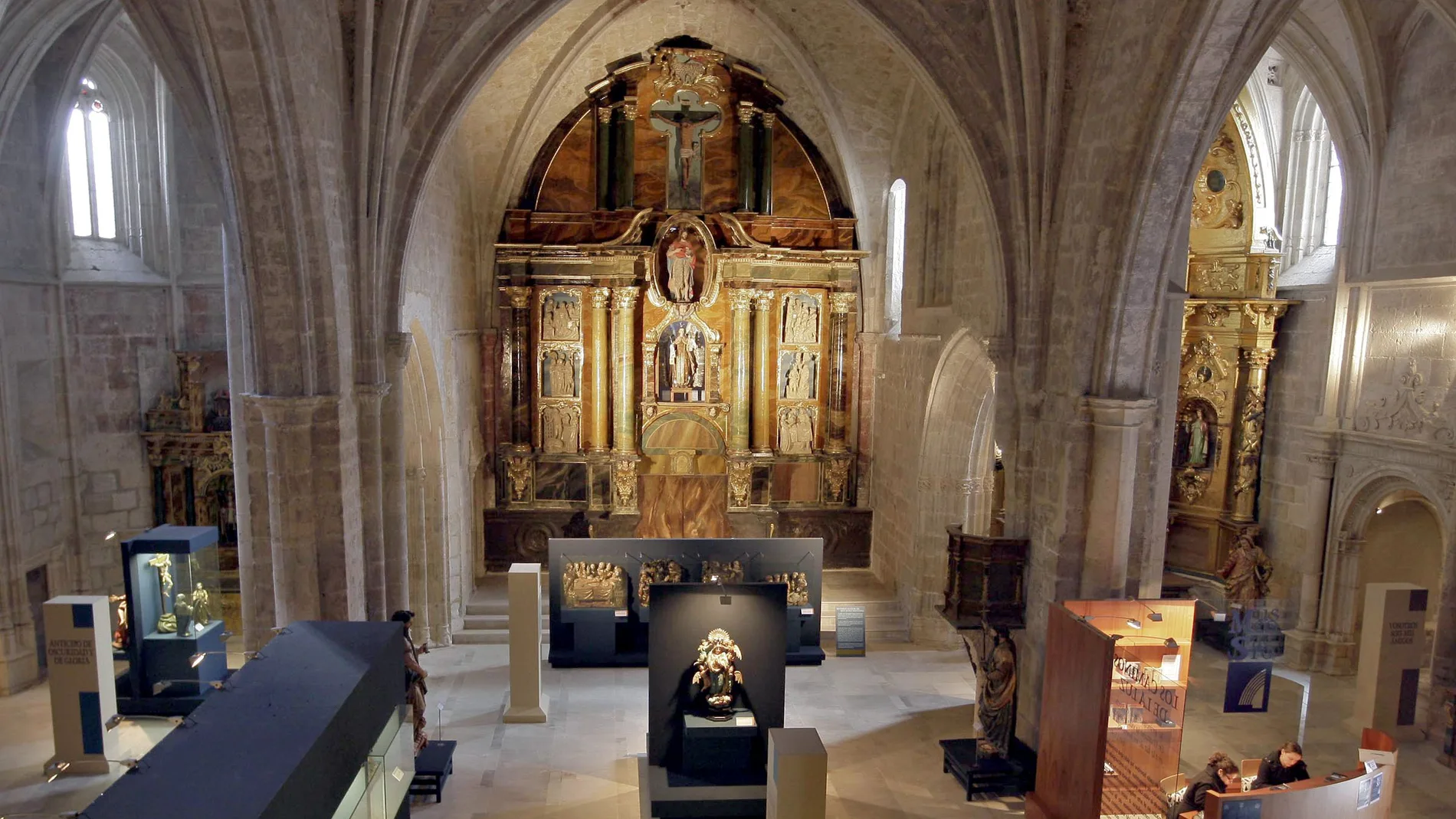 Interior de la iglesia de San Juan Bautista de Aranda, sede del Museo de Arte Sacro, antes de su cierre en 2020