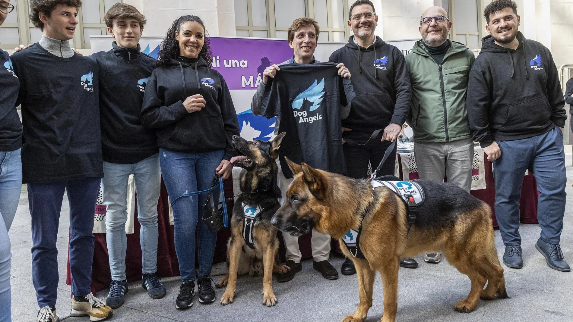Madrid Río acoge una exhibición de perros de protección de víctimas de violencia de género