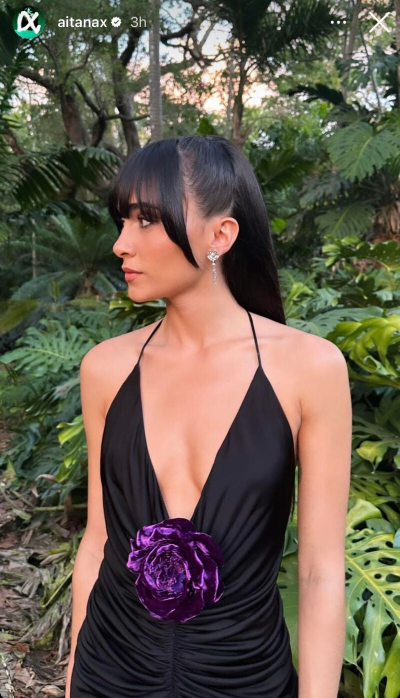 Aitana en la boda de Lele Pons y Guaynaa.