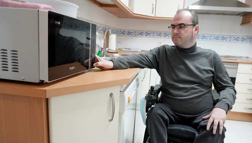 Benito Hernández, usuario de la vivienda de transición a la vida auntónoma para personas con discapacidad