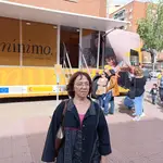 La concejal de Podemos en el Ayuntamiento de Alcalá de Henares, Teresa López Hervás, en un acto público