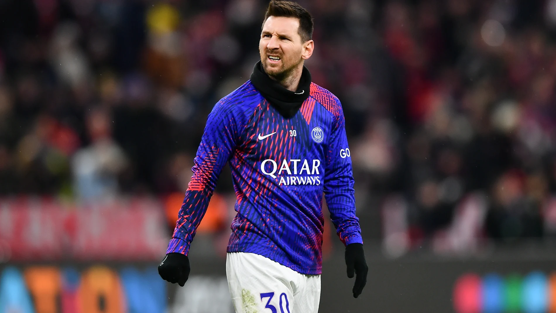 Messi, en el último partido de Champions del PSG esta temporada