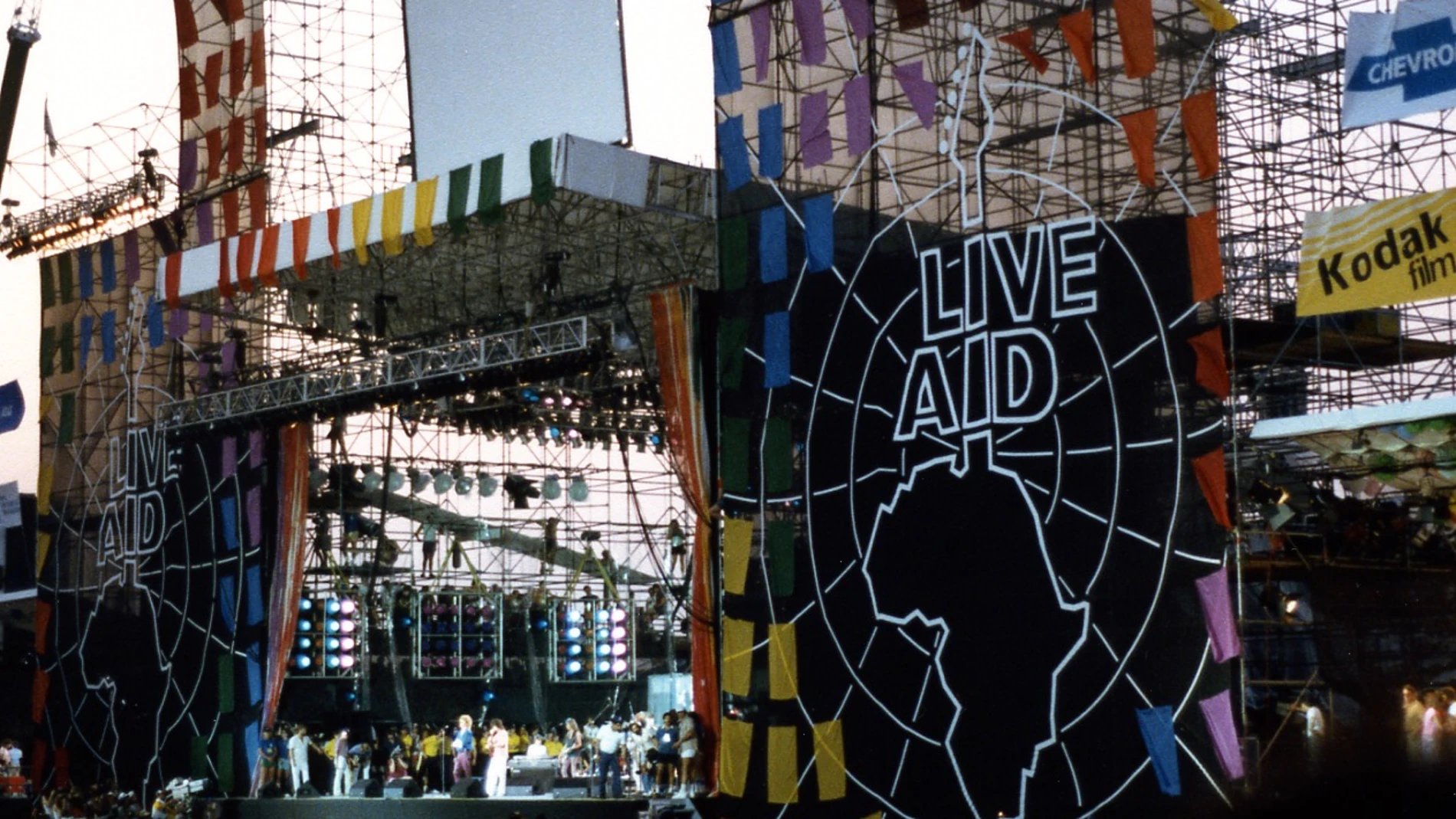 Imagen del Live Aid celebrado en Filadelfia en 1985