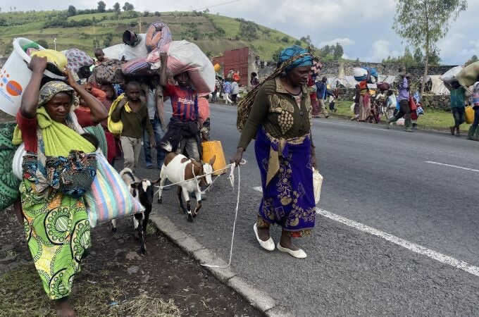 La ONU eleva a 800.000 los civiles desplazados por la violencia en la región congoleña de Kivu Norte