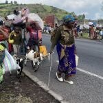 La ONU eleva a 800.000 los civiles desplazados por la violencia en la región congoleña de Kivu Norte