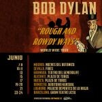 Cartel de la gira españolade Bob Dylan en 2023