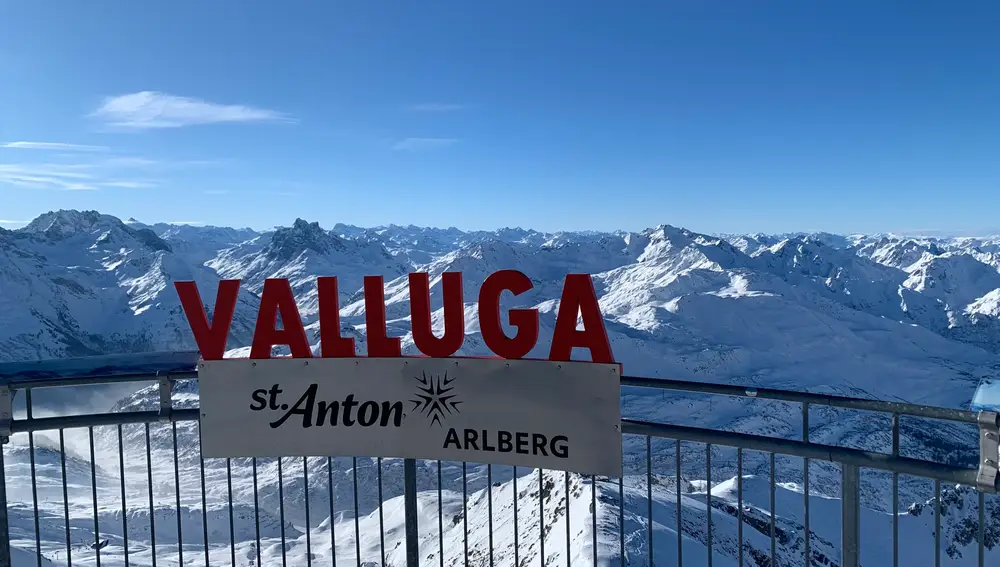 Uno de sus lugares más emblemáticos, la cima del Valluga, el &quot;techo&quot; de St. Anton am Arlberg, a más de 2.000 metros de altura