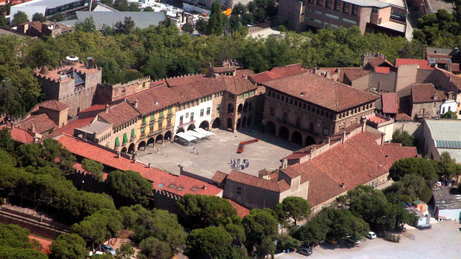 Panorámica del Poble Espanyol barcelonés