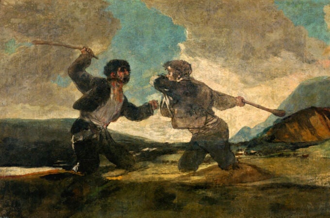 El "Duelo a garrotazos", de Francisco de Goya, escenifica tristemente la Historia de España