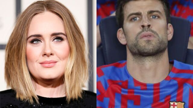 Montaje de Adele y Gerard Piqué