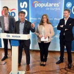 Borja Suárez junto a Ángel Ibáñez, Cristina Ayala y Javier Lacalle