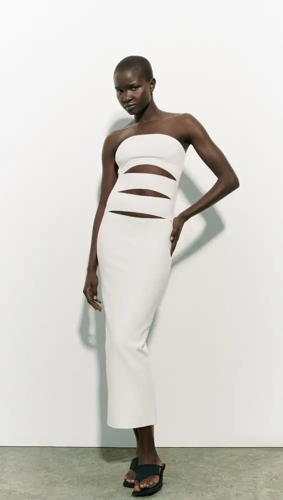 Vestido Zara cut out