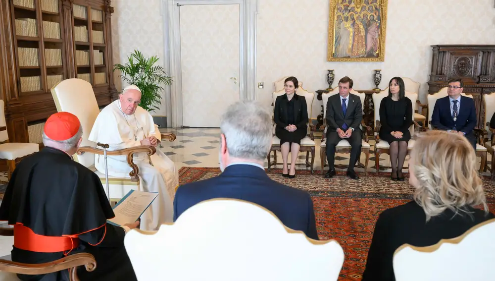 Pope Francis meets Madrid's Regional President Isabel Diaz Ayuso