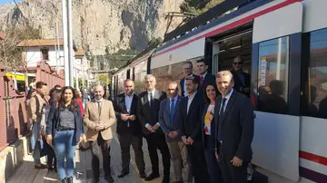 Inauguración del tren a El Caminito del Rey