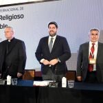 López Miras inaugura el congreso que hace de la Región "la capital mundial del turismo religioso"