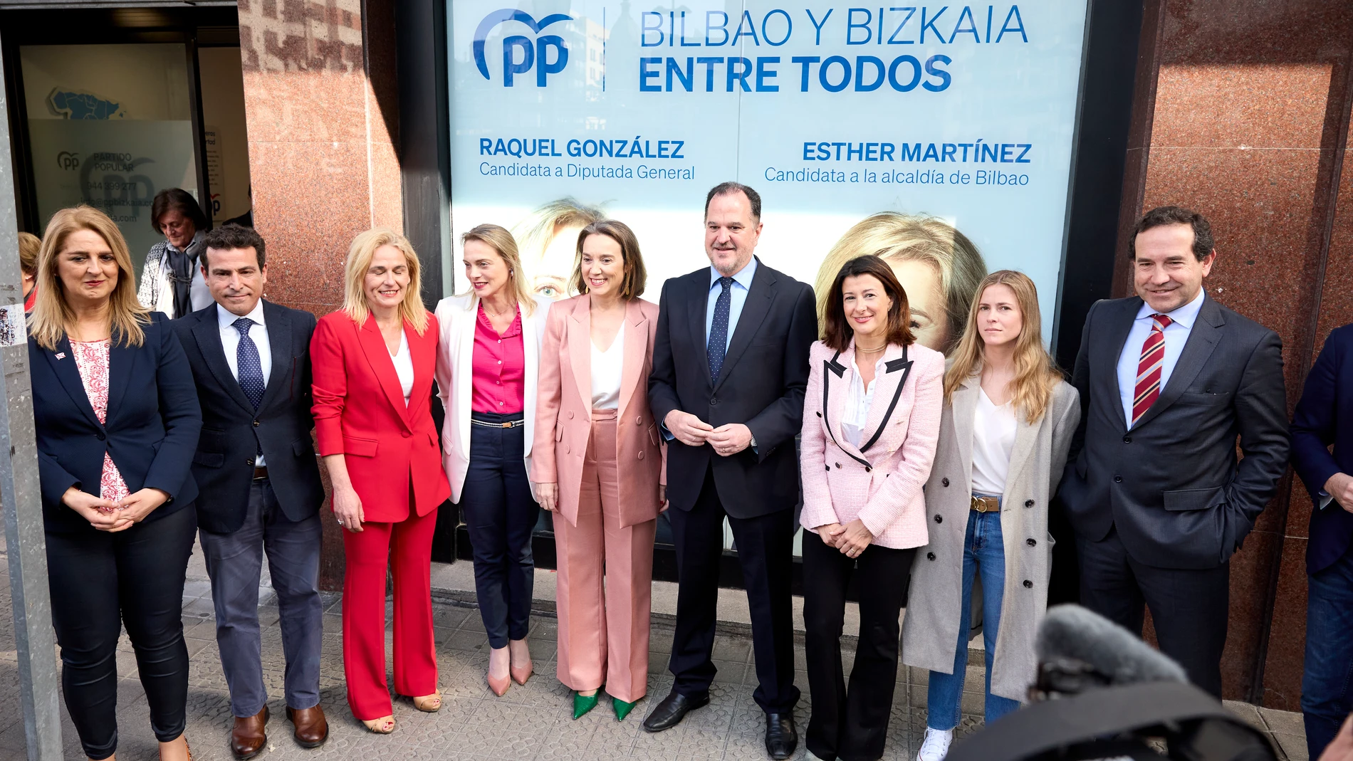 Cuca Gamarra inaugura la nueva sede del Partido Popular en Bilbao