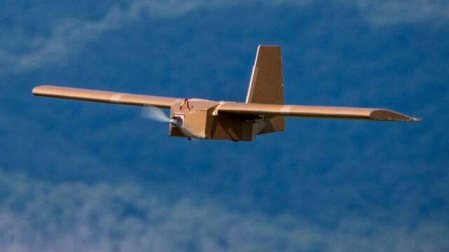 Imagen de un dron de cartón de la empresa australiana Sypaq que se están usando en Ucrania