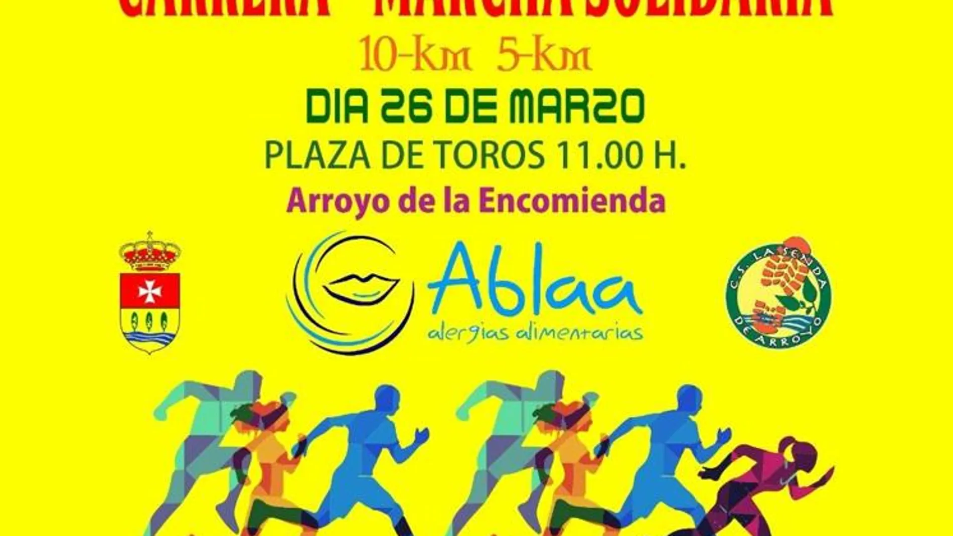 Marcha solidaria en Arroyo (Valladolid) a favor de los alérgicos alimentarios