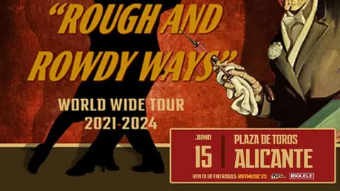 Cartel del concierto de Bob Dylan en la Plaza de Toros de Alicante