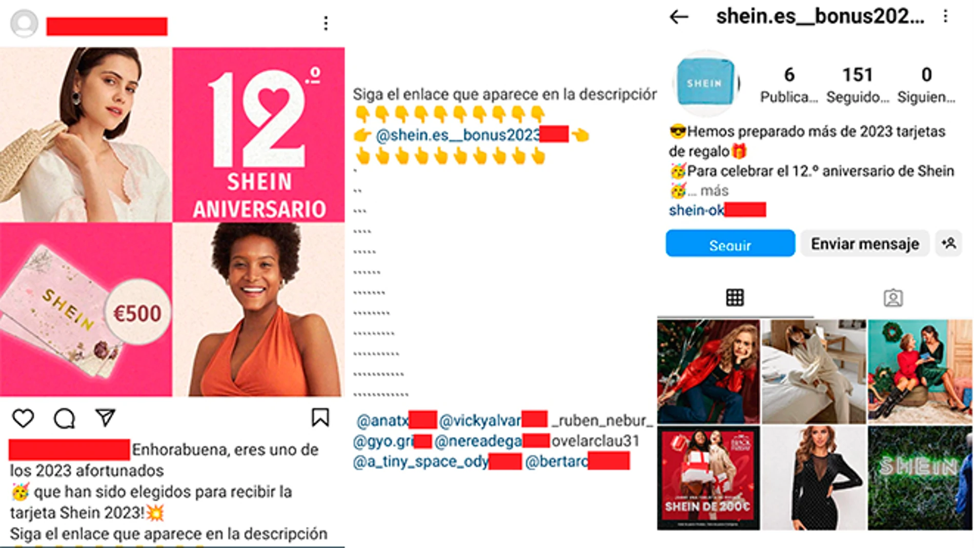 Estafa en Instagram: falsas tarjetas de regalo de Shein para suscribirte a servicios sin tu consentimiento.